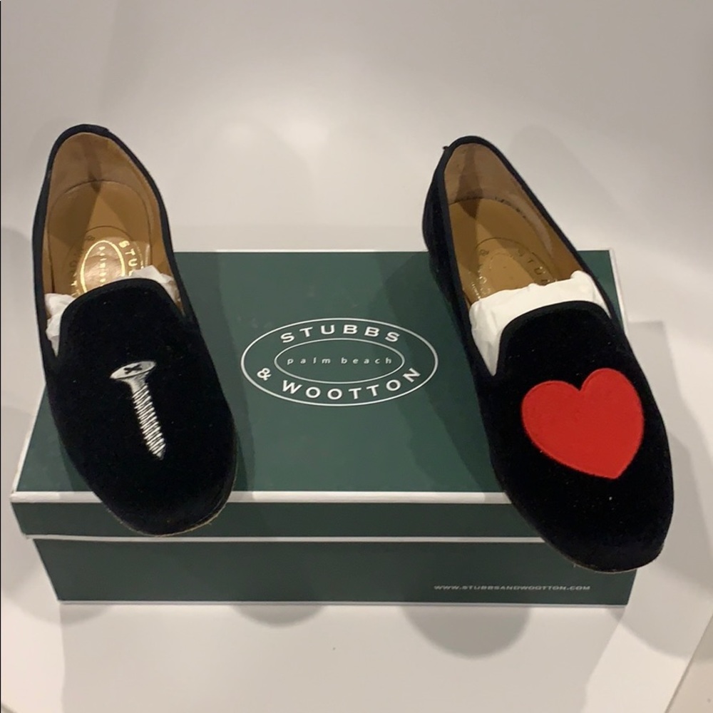 Stubbs and Wootton Screw Love black velvet 6.5